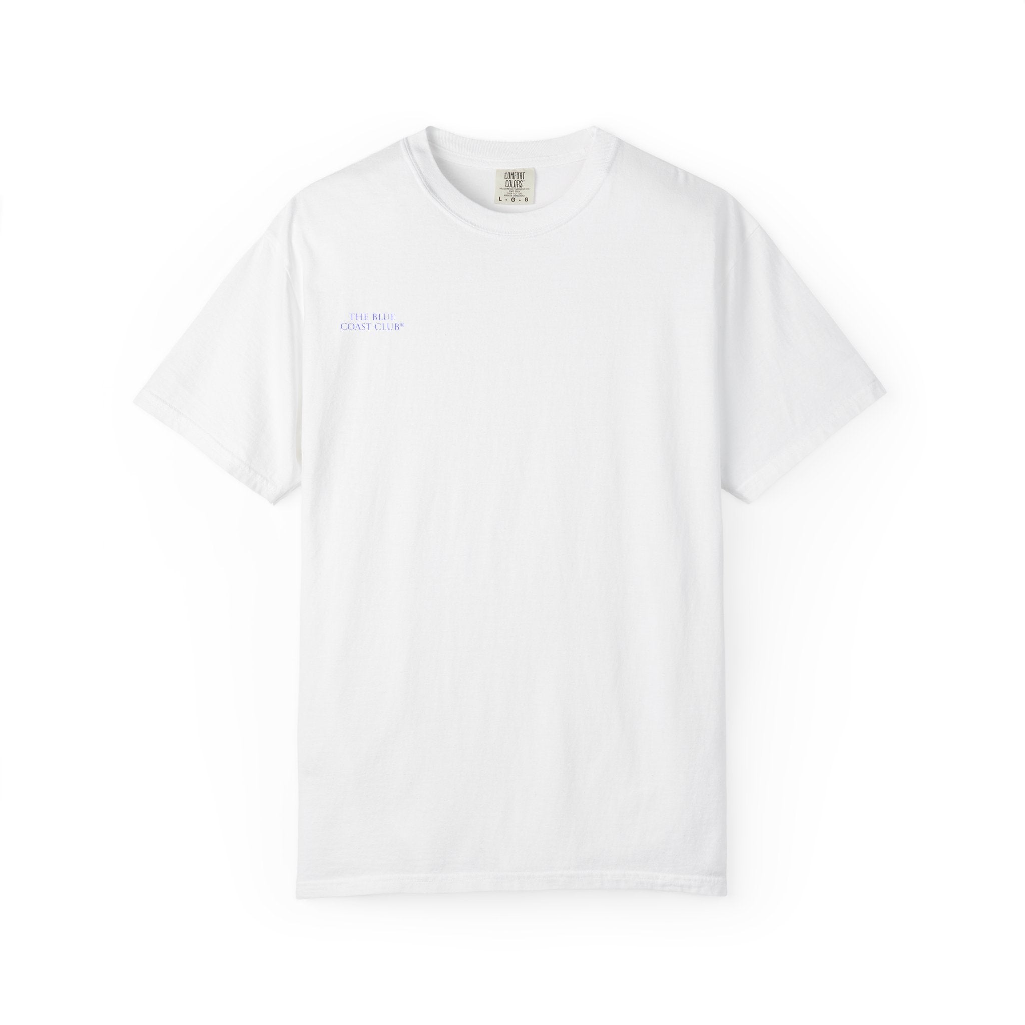 Art Before Meaning T-Shirt — Minimalist Statement Tee with Bold Blue Back Print