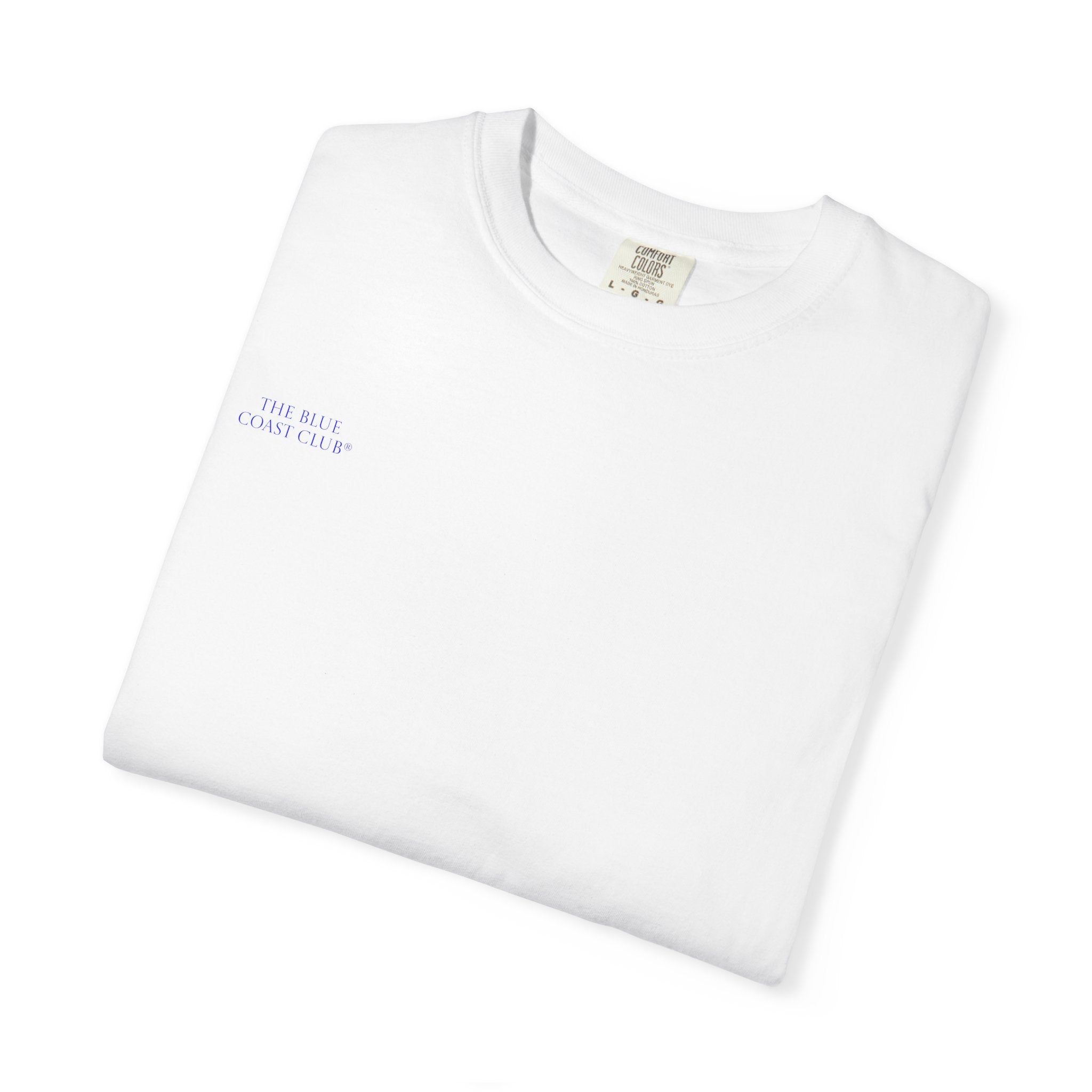 Art Before Meaning T-Shirt — Minimalist Statement Tee with Bold Blue Back Print